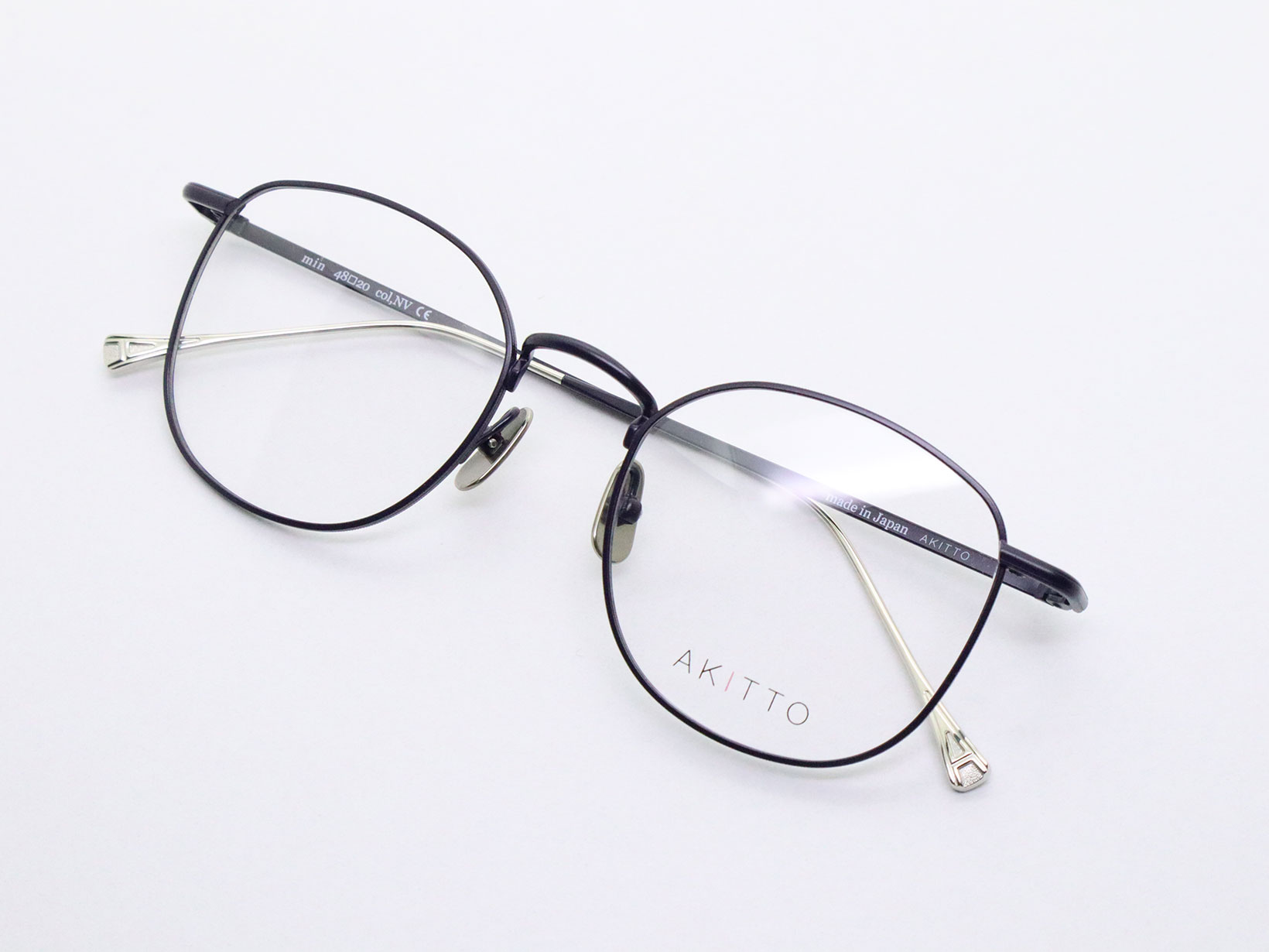 AKITTO 2023-2nd min color｜NV size:48□20 material:titanium price:￥49,500-(tax in)