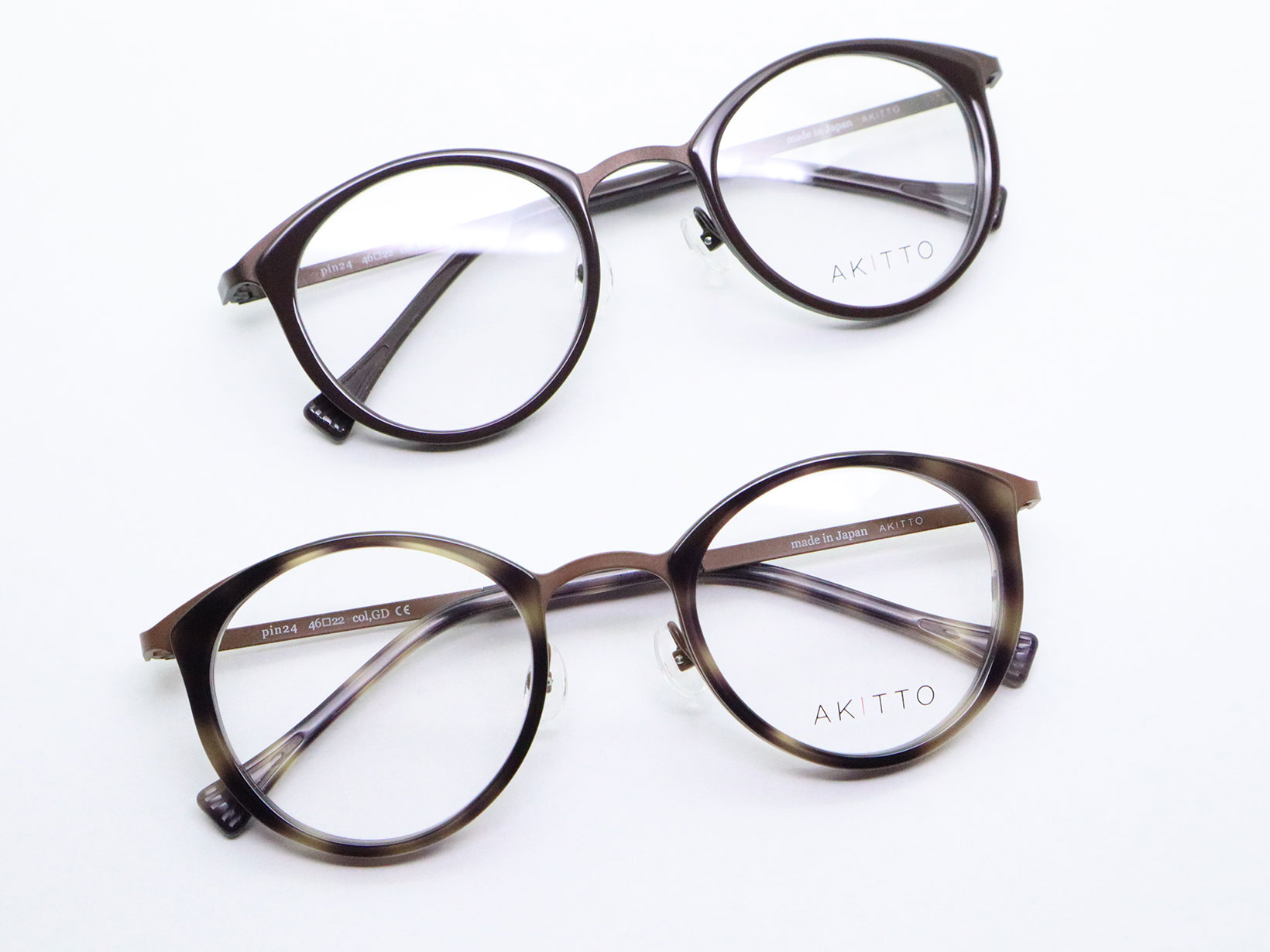 AKITTO 2023-2nd pin24 pin24 size:46□22 material:titanium+acetate price:￥49,500-(tax in)