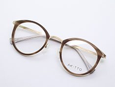 AKITTO 2023-2nd pin24 color｜BG size:46□22 material:titanium+acetate price:￥49,500-(tax in)
