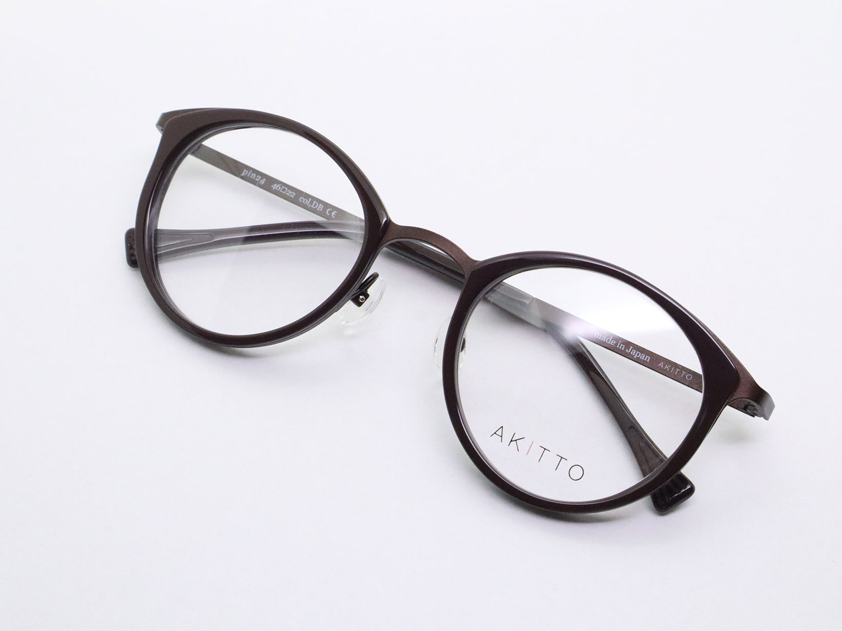 AKITTO 2023-2nd pin24 color｜DB size:46□22 material:titanium+acetate price:￥49,500-(tax in)
