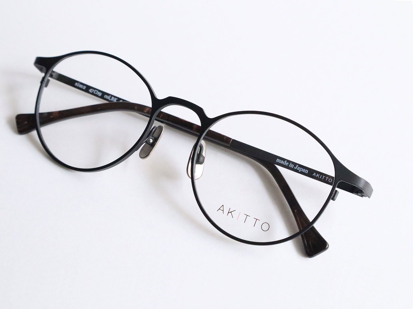 AKITTO 2024-2nd sim2 color | BK size:47□19  material:titanium+acetate price:￥40,700-(tax in)