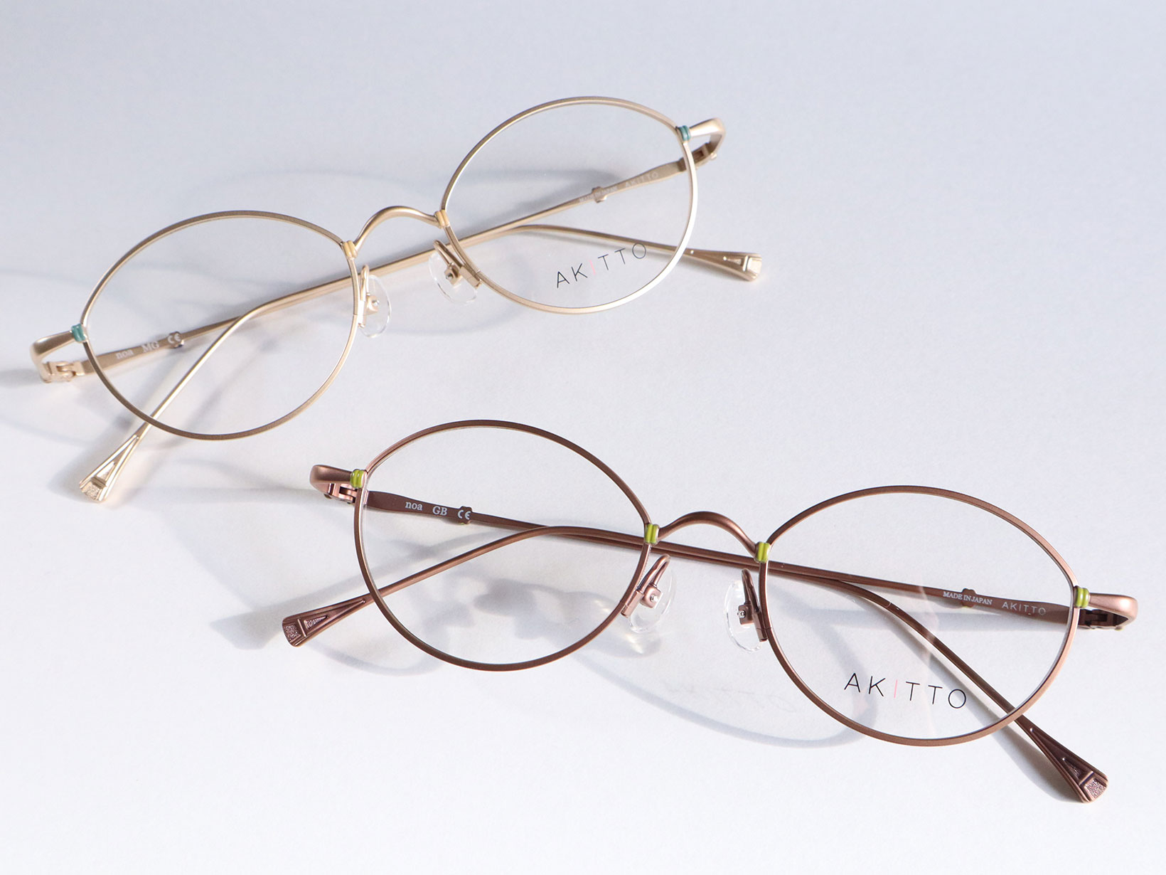 AKITTO 2025-2nd noa noa size:47□18 material:titanium+FC color:BG,BK,GB,MB,MG,PB price:￥51,700-（tax-in）