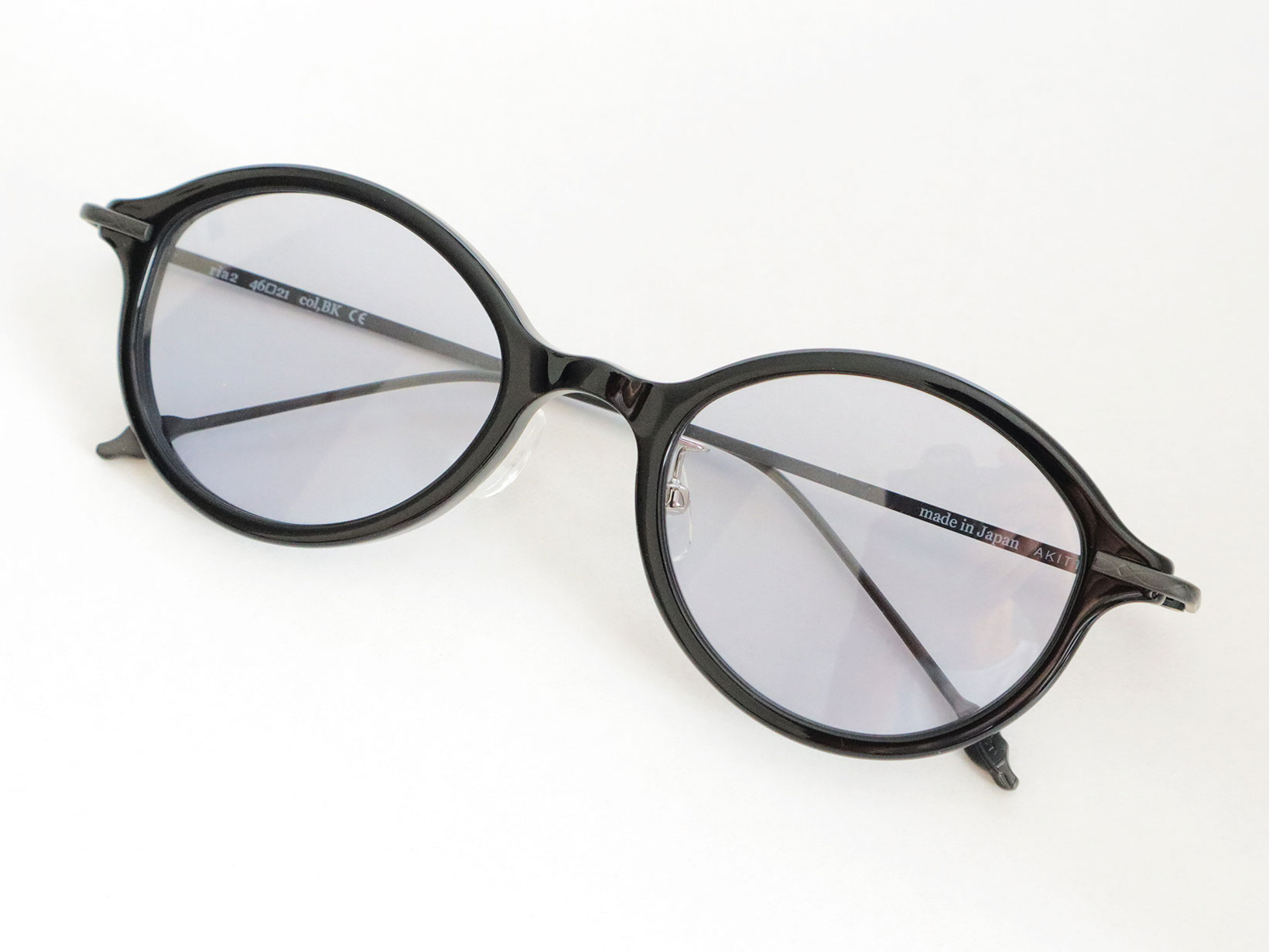 AKITTO 2025-4th ria2 color | BK size:46□21 material:acetate+titanium price:￥54,450-（税込み）
