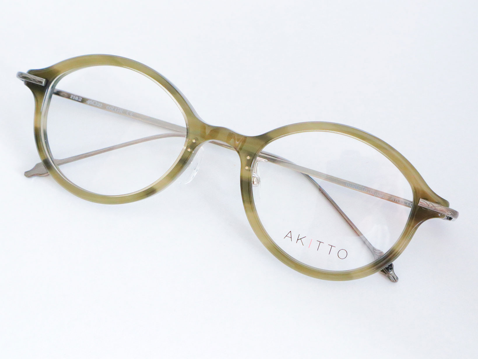 AKITTO 2025-4th ria2 color | GR size:46□21 material:acetate+titanium price:￥54,450-（税込み）