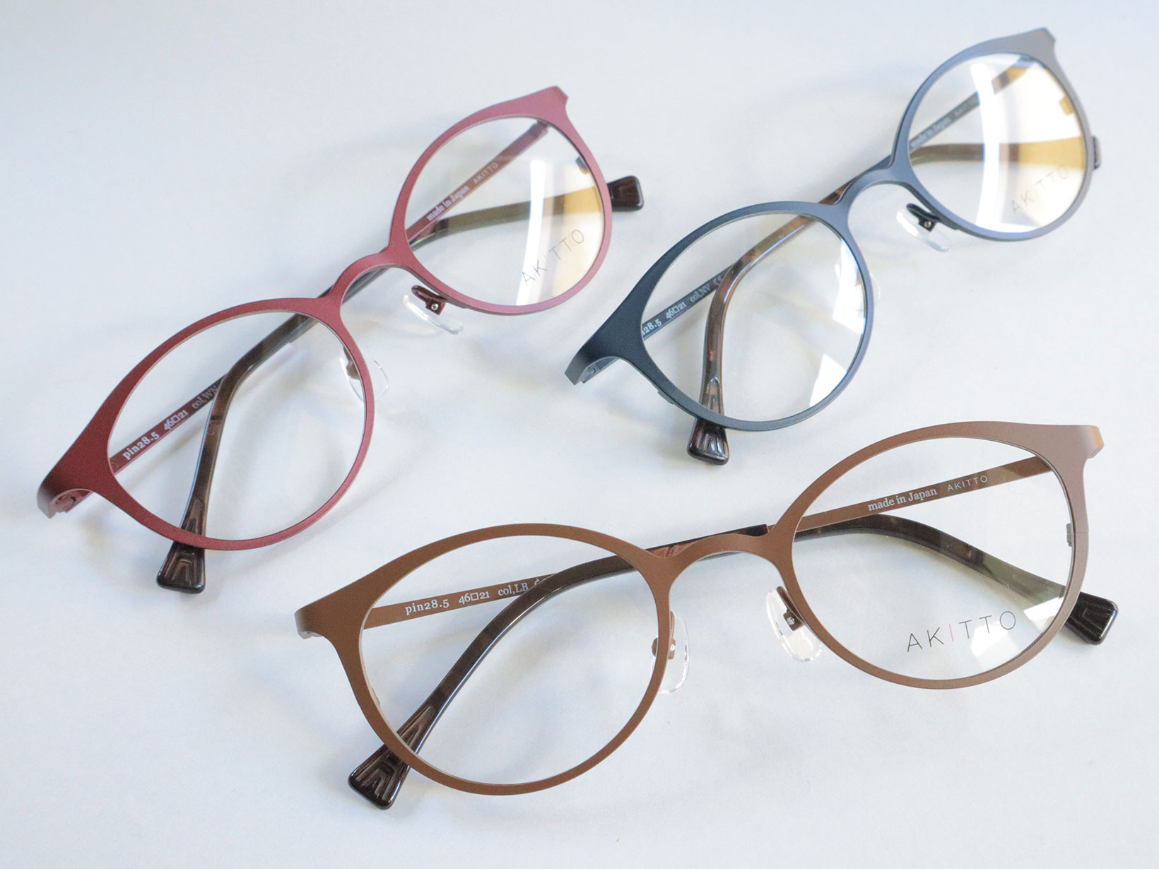 AKITTO 2026-1st pin28-5 pin28.5 size:46□21 material:titanium color:BK,DB,GB,LB,NV,WN price:¥48,950-(税込み)